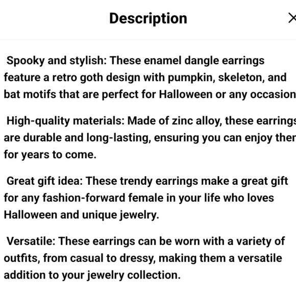 💖New Halloween Earrings 3 pack - Picture 6 of 6
